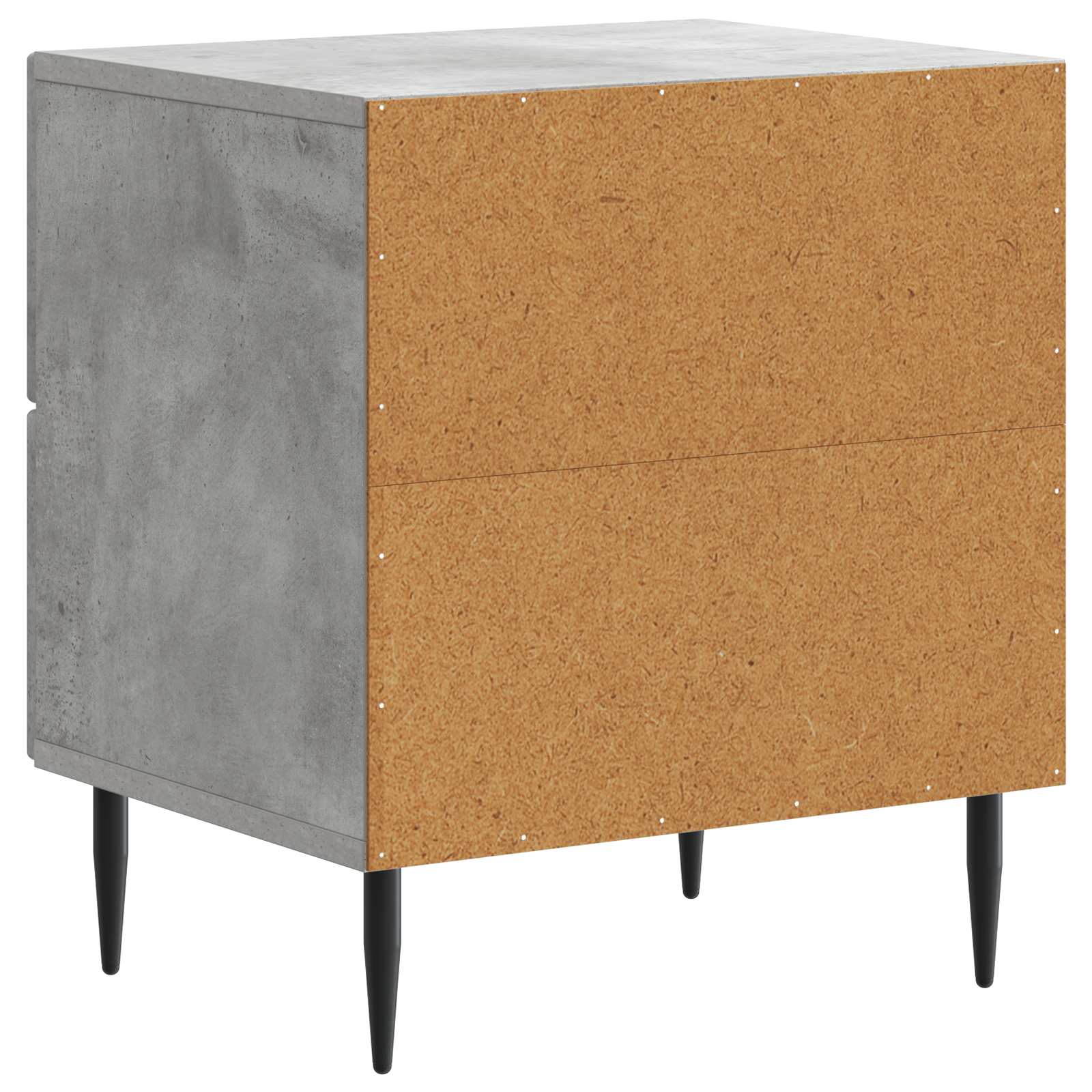 Šalia lovos spintelė 2 pcs Betono pilka 43 x 34,5 x 47,5 cm
