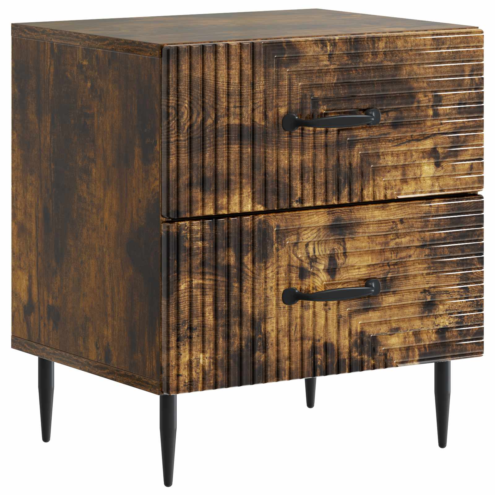 Šalia lovos spintelė Dūminio ąžuolo 43 x 34,5 x 47,5 cm
