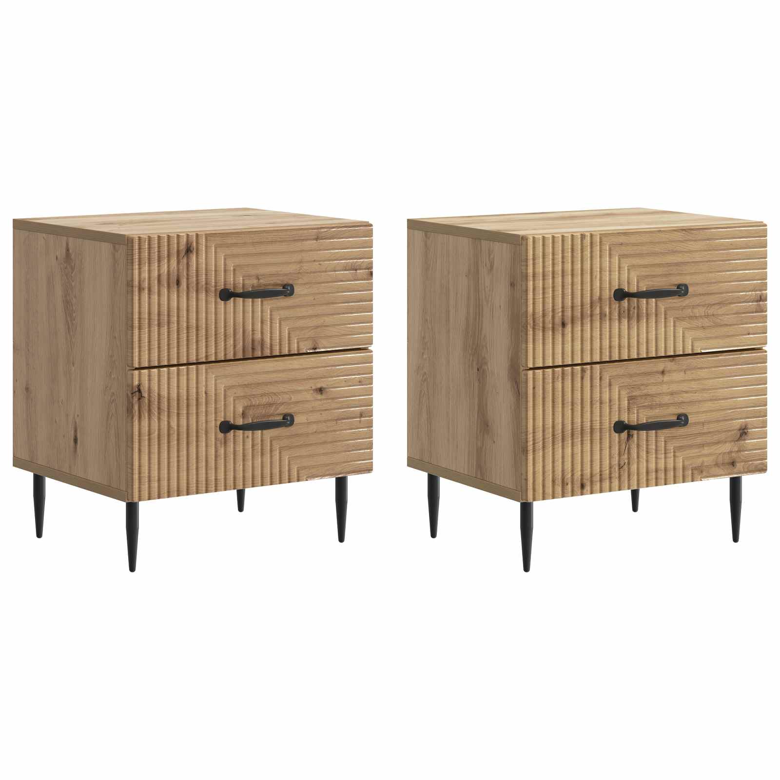 Šalia lovos spintelė 2 pcs Artisano ąžuolo 43 x 34,5 x 47,5 cm
