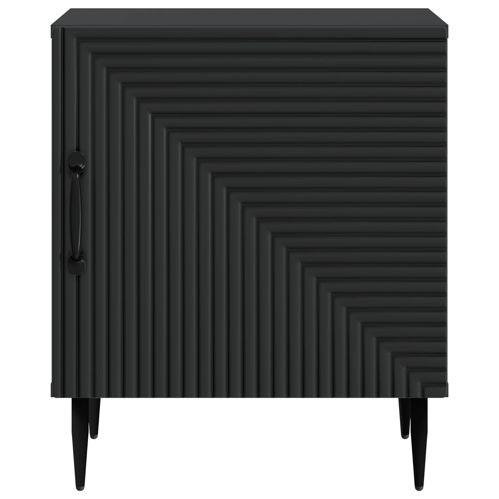 Šalia lovos spintelė 2 pcs Juoda 43 x 34,5 x 50 cm