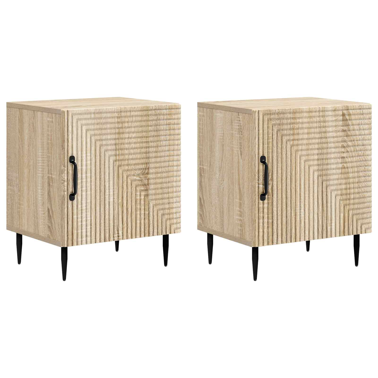 Šalia lovos spintelė 2 pcs Sonoma ąžuolas 43 x 34,5 x 50 cm