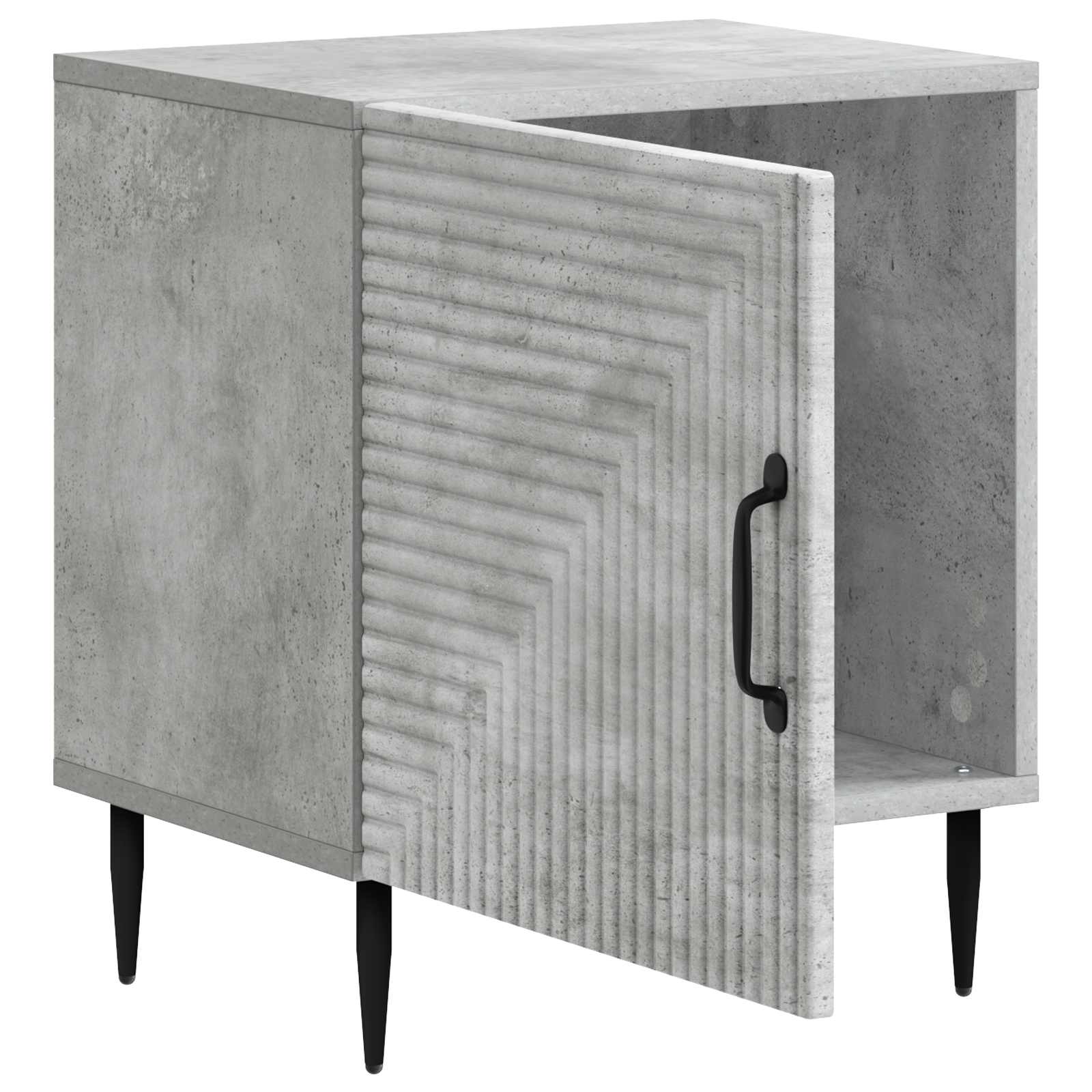Šalia lovos spintelė 2 pcs Betono pilka 43 x 34,5 x 50 cm