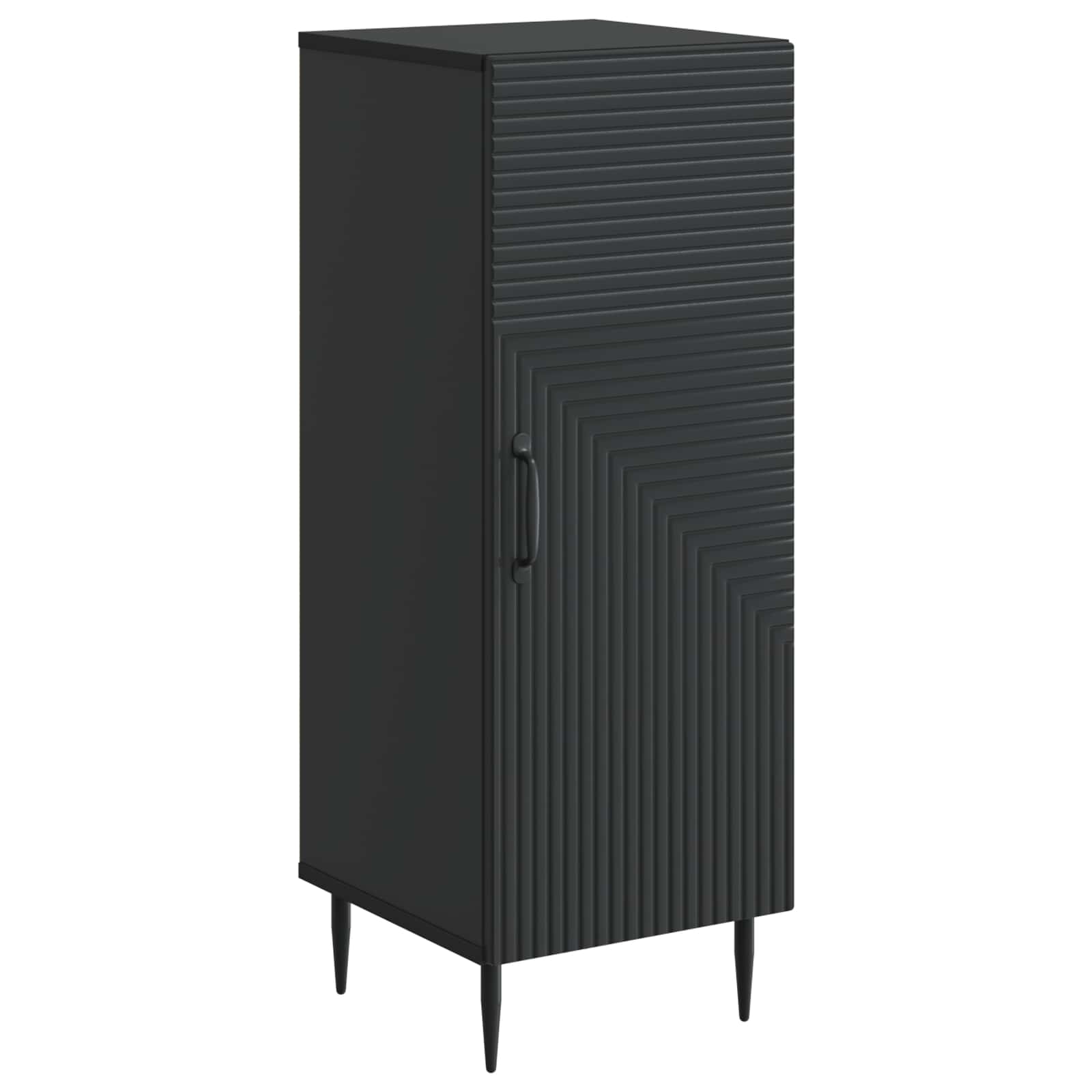 Kumode Melna 33 x 34,5 x 89,5 cm Apstrādāta koksne