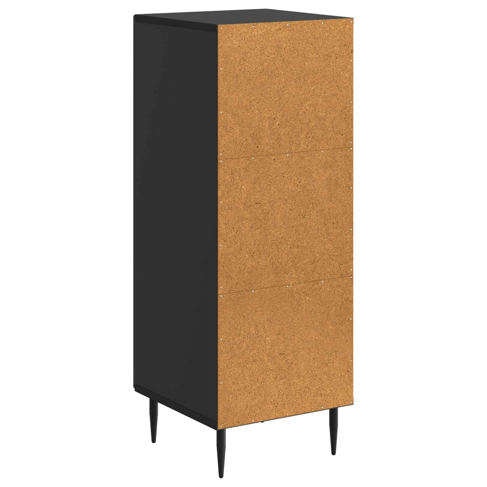 Kumode Melna 33 x 34,5 x 89,5 cm Apstrādāta koksne