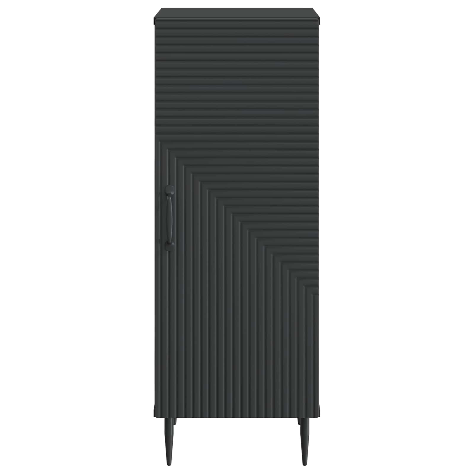 Kumode Melna 33 x 34,5 x 89,5 cm Apstrādāta koksne