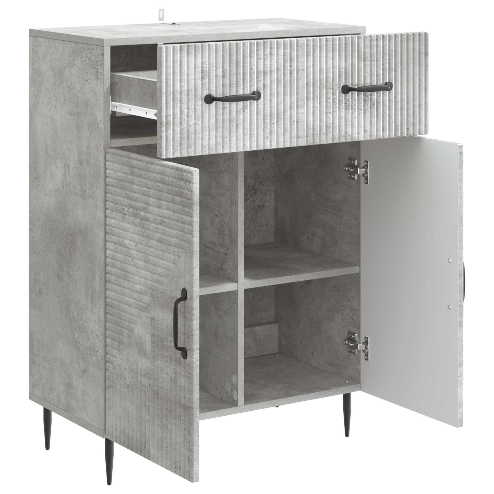 Kabalas Betono pilka 66 x 34,5 x 89,5 cm Apdirbta mediena