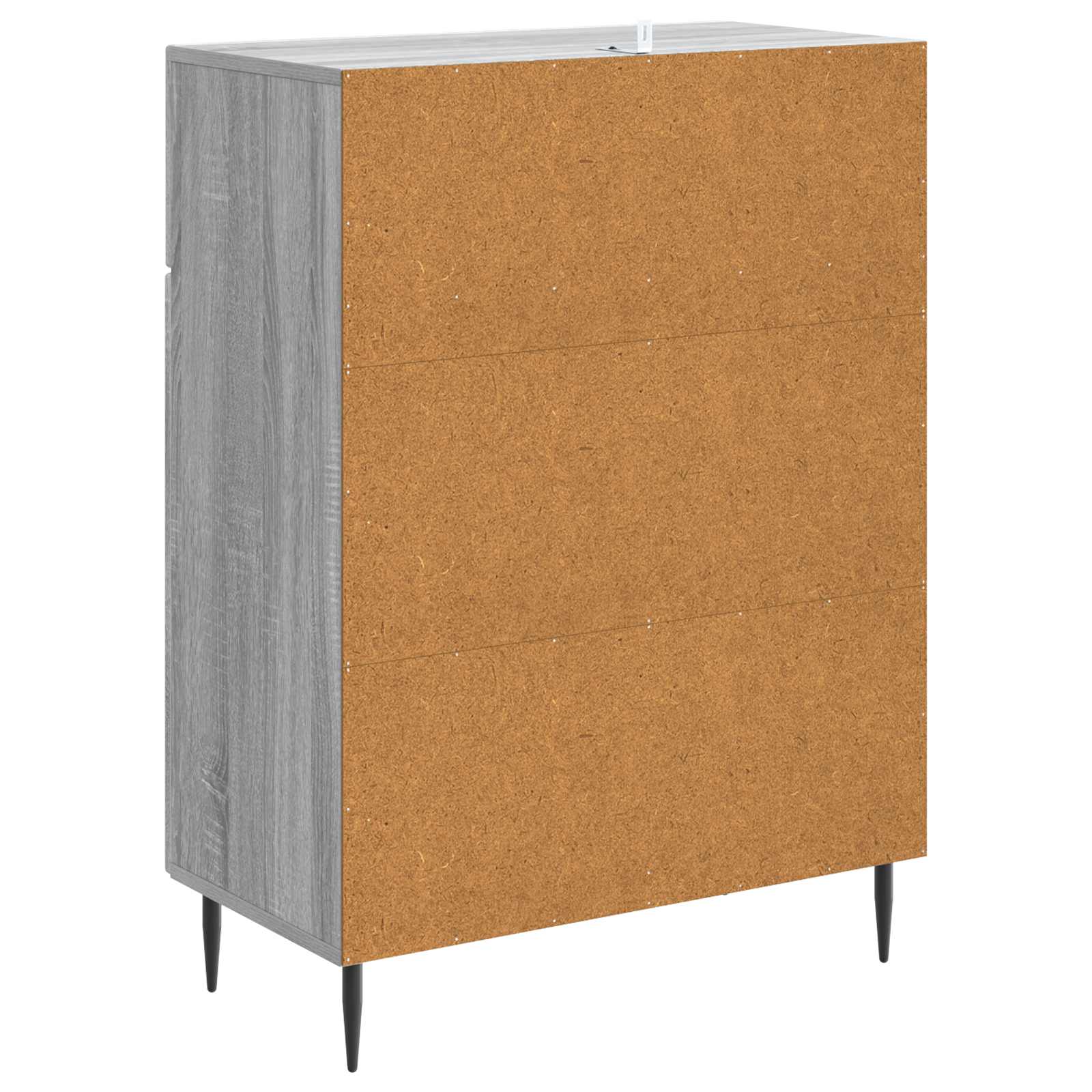 Kumode ar atvilktnēm Pelēks ozons ozols 66 x 34,5 x 89,5 cm