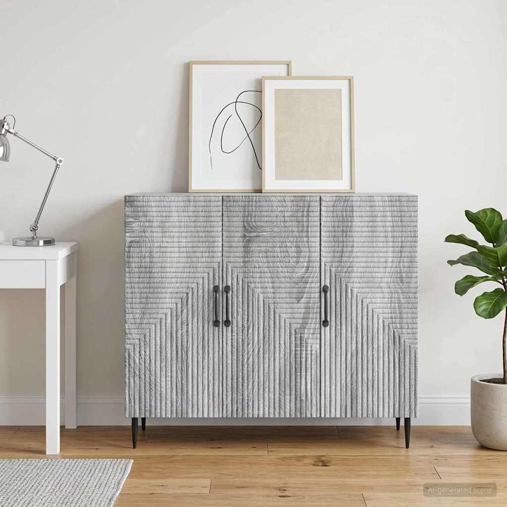 Kabalas Pilka sonoma ąžuolo 89 x 34,5 x 80 cm Apdirbta mediena