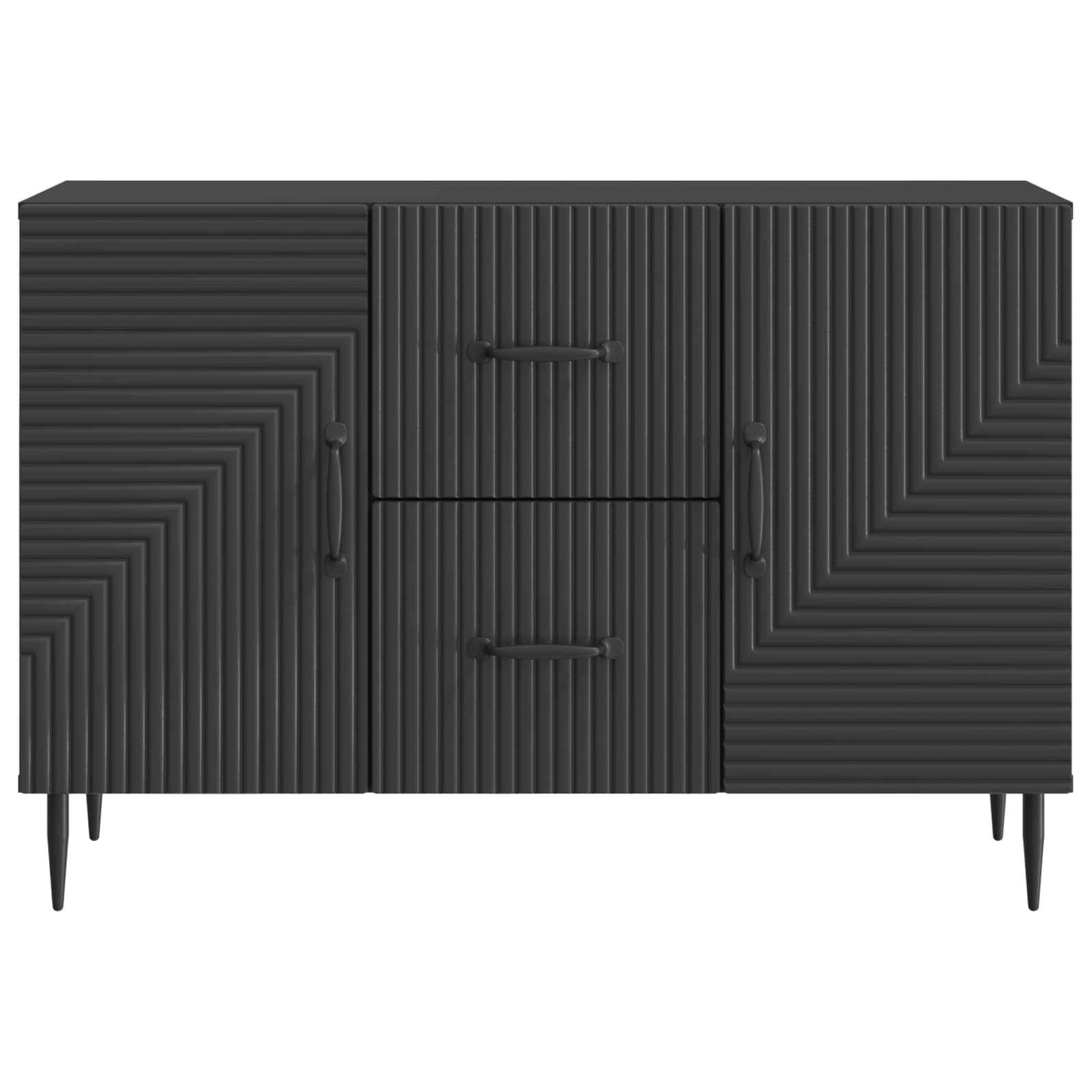 Kabalas su stalčių Juoda 89 x 34,5 x 60 cm Apdirbta mediena