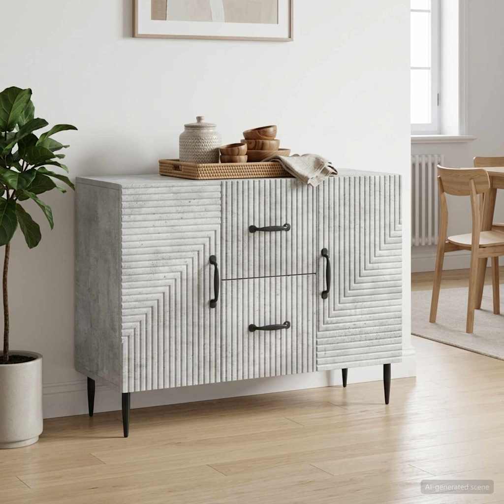 Kabalas Betono pilka 89 x 34,5 x 60 cm Apdirbta mediena