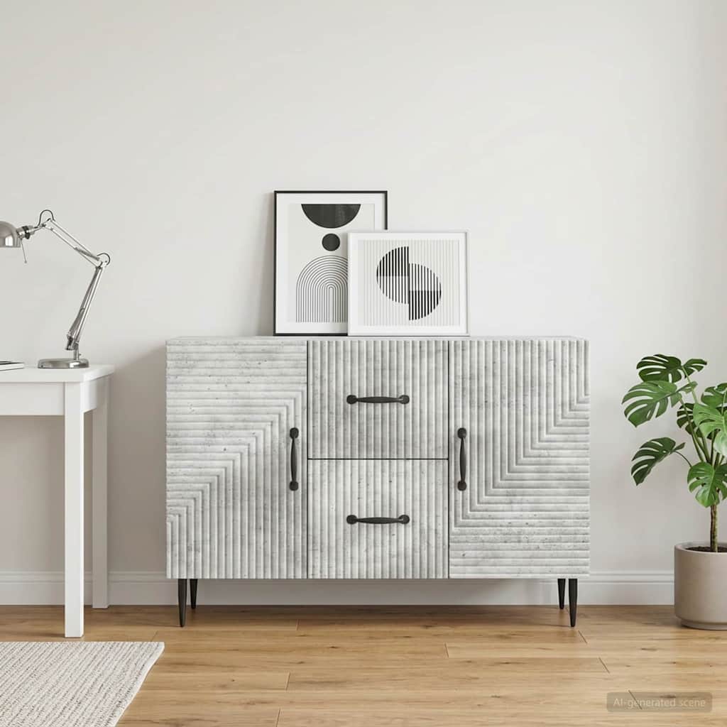 Kabalas Betono pilka 89 x 34,5 x 60 cm Apdirbta mediena