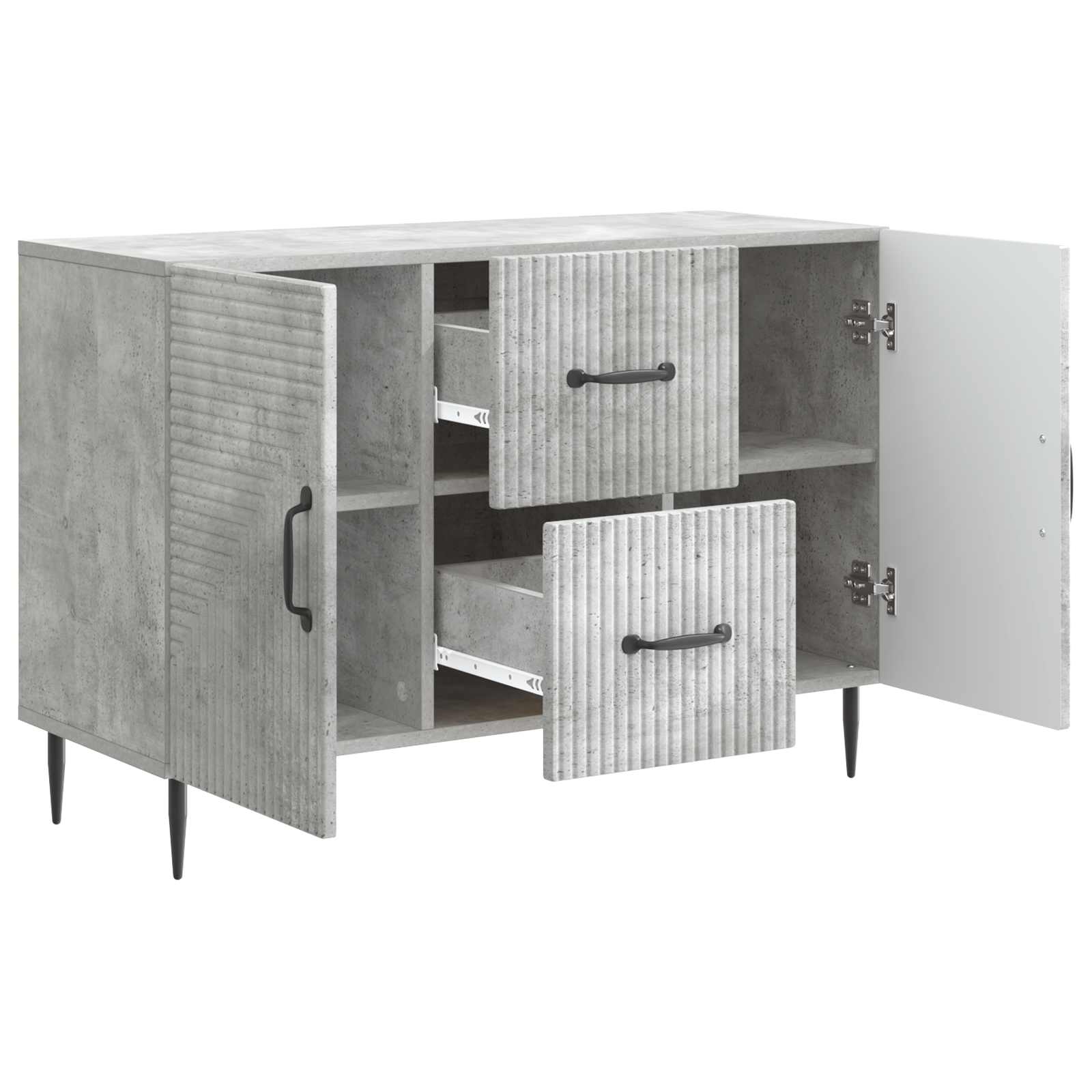 Kabalas Betono pilka 89 x 34,5 x 60 cm Apdirbta mediena