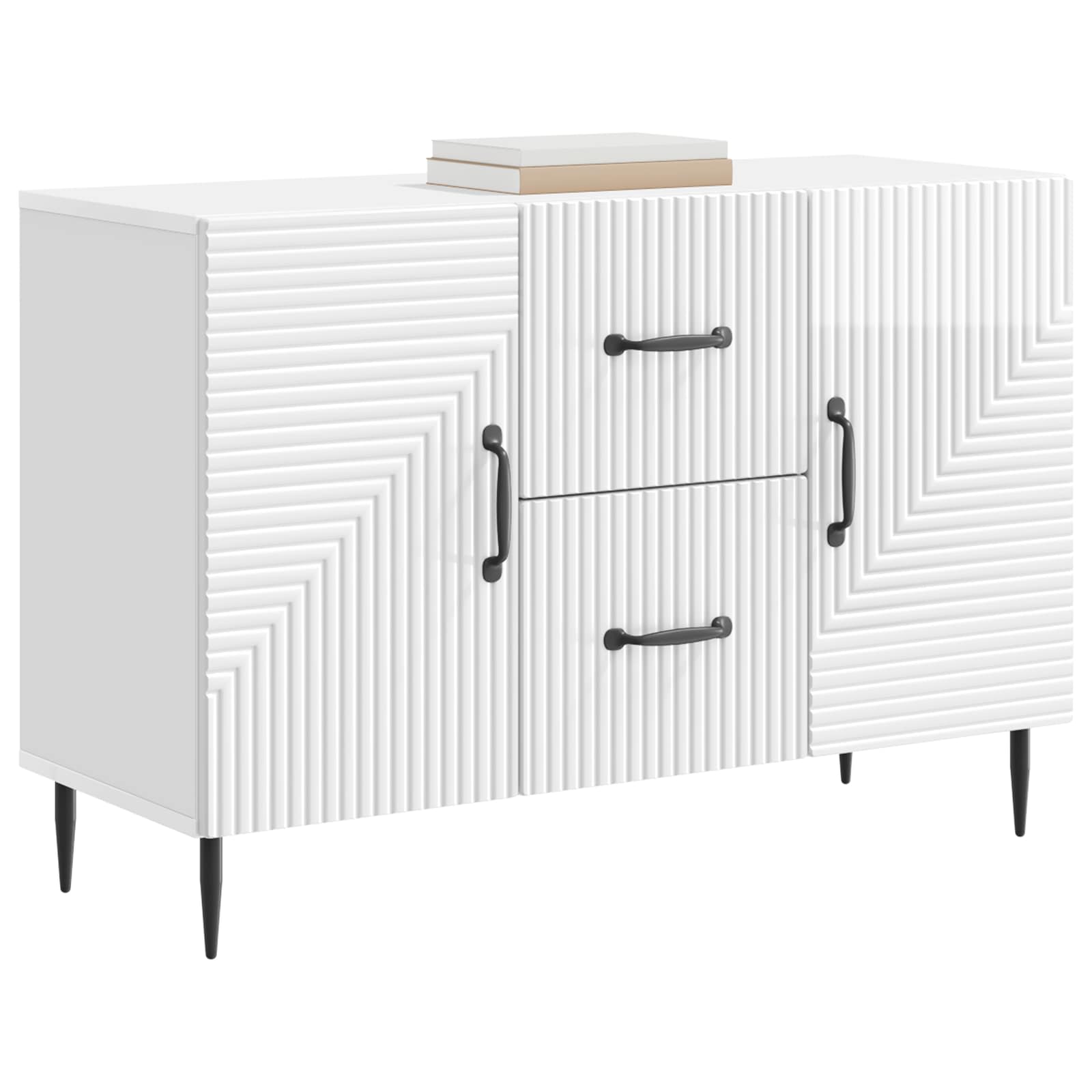 Kabalas Itin blizgi balta 89 x 34,5 x 60 cm Apdirbta mediena