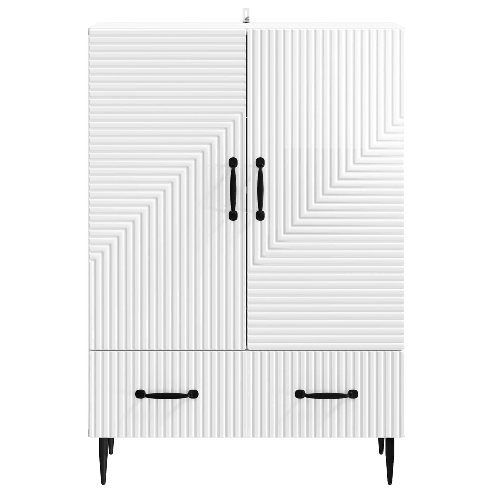 Kabal Īpaši spīdīgs balts 66 x 34,5 x 95 cm Inženierijas koksne