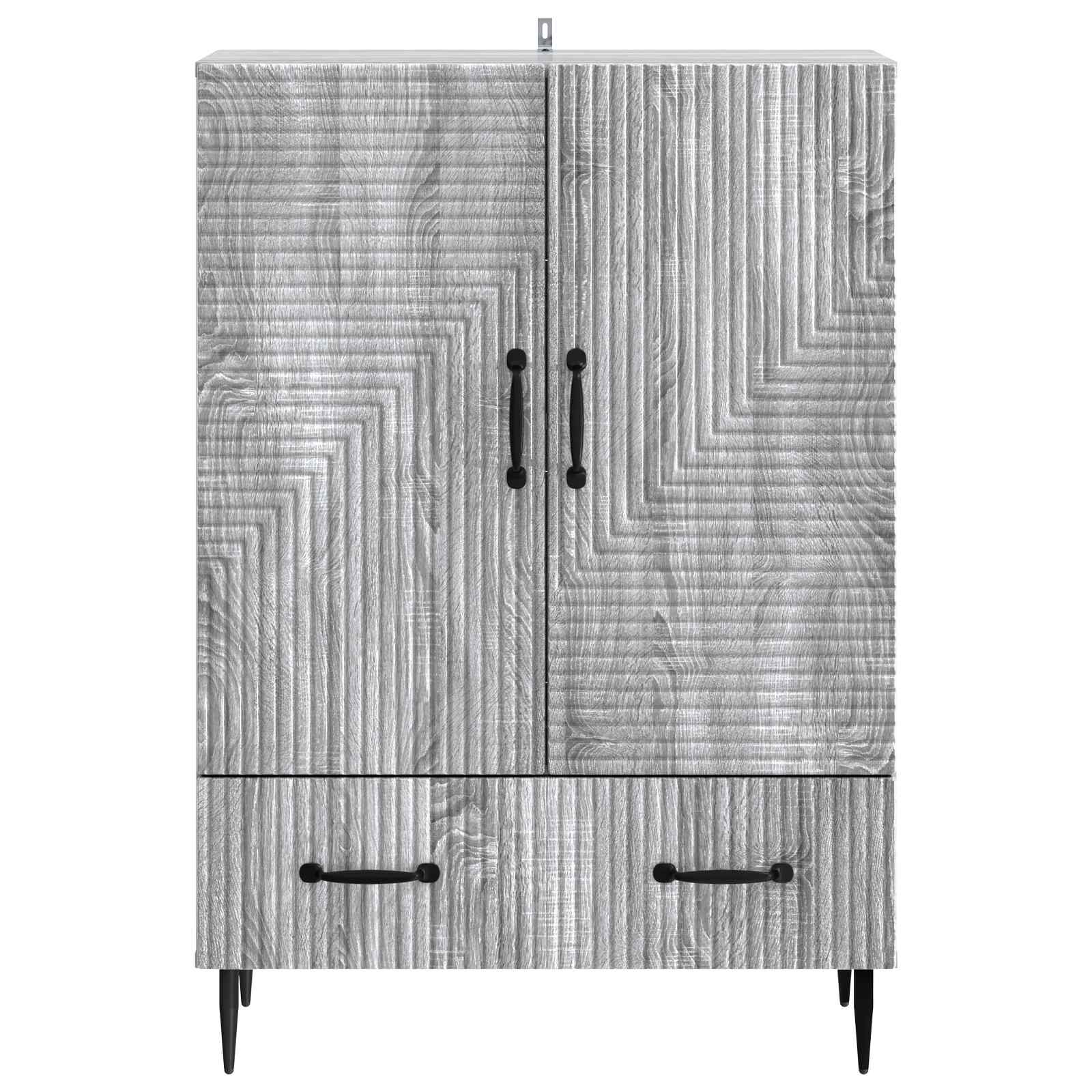 Kabalas Pilka sonoma ąžuolo 66 x 34,5 x 95 cm Apdirbta mediena