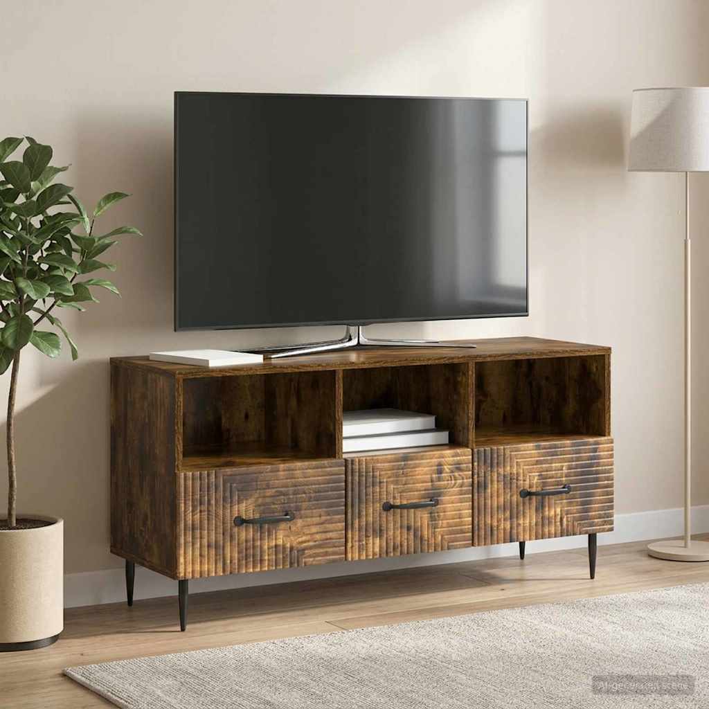 TV skapītis dūmu krāsas ozols 102 x 34,5 x 50 cm
