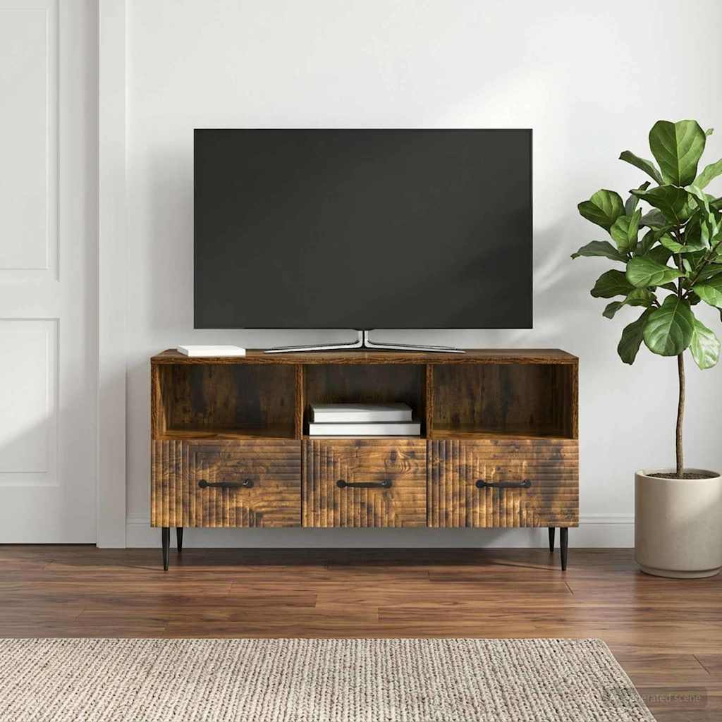 TV skapītis dūmu krāsas ozols 102 x 34,5 x 50 cm