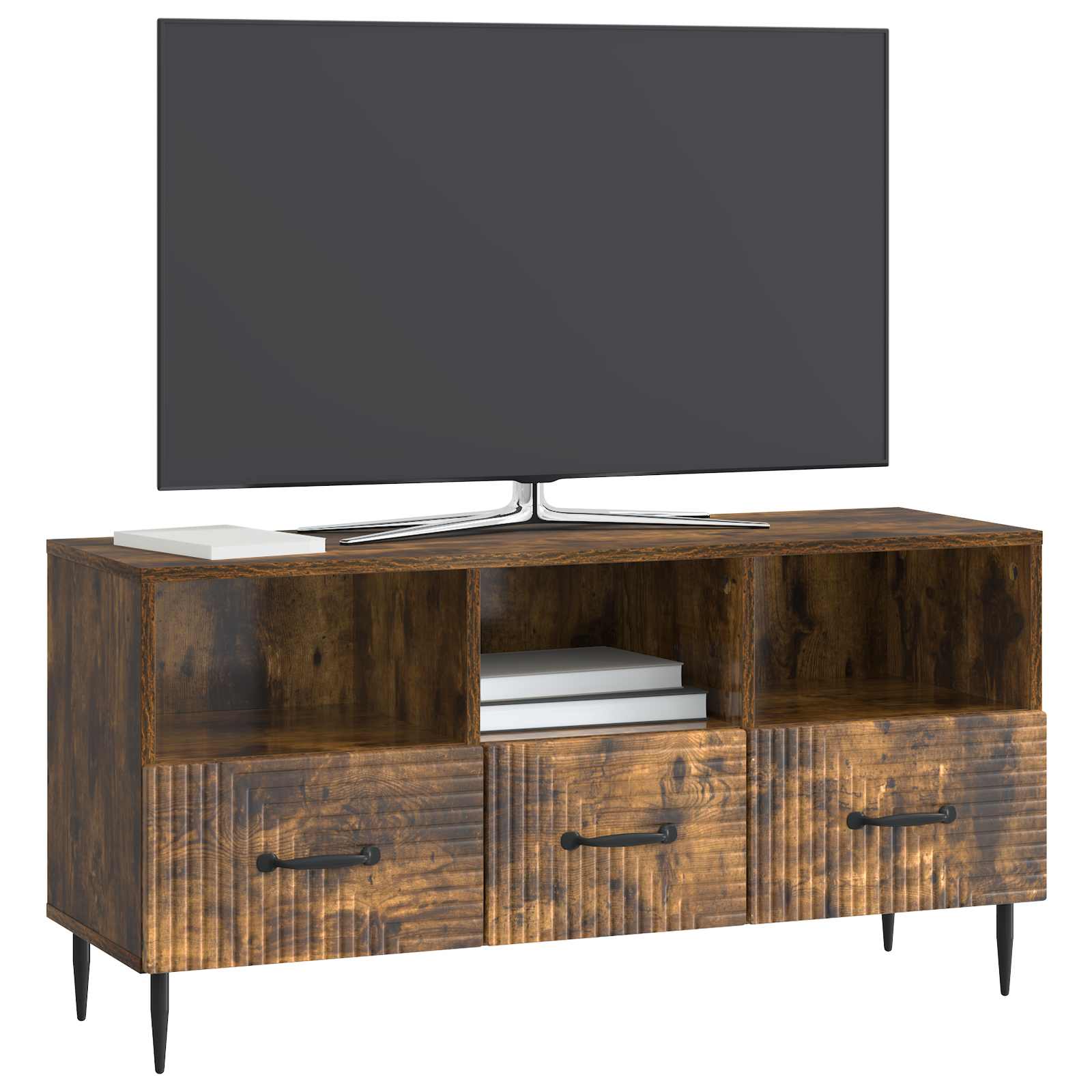 TV skapītis dūmu krāsas ozols 102 x 34,5 x 50 cm