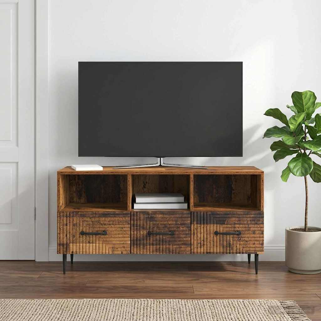 Televizoriaus spintelė Sendintos medienos 102 x 34,5 x 50 cm