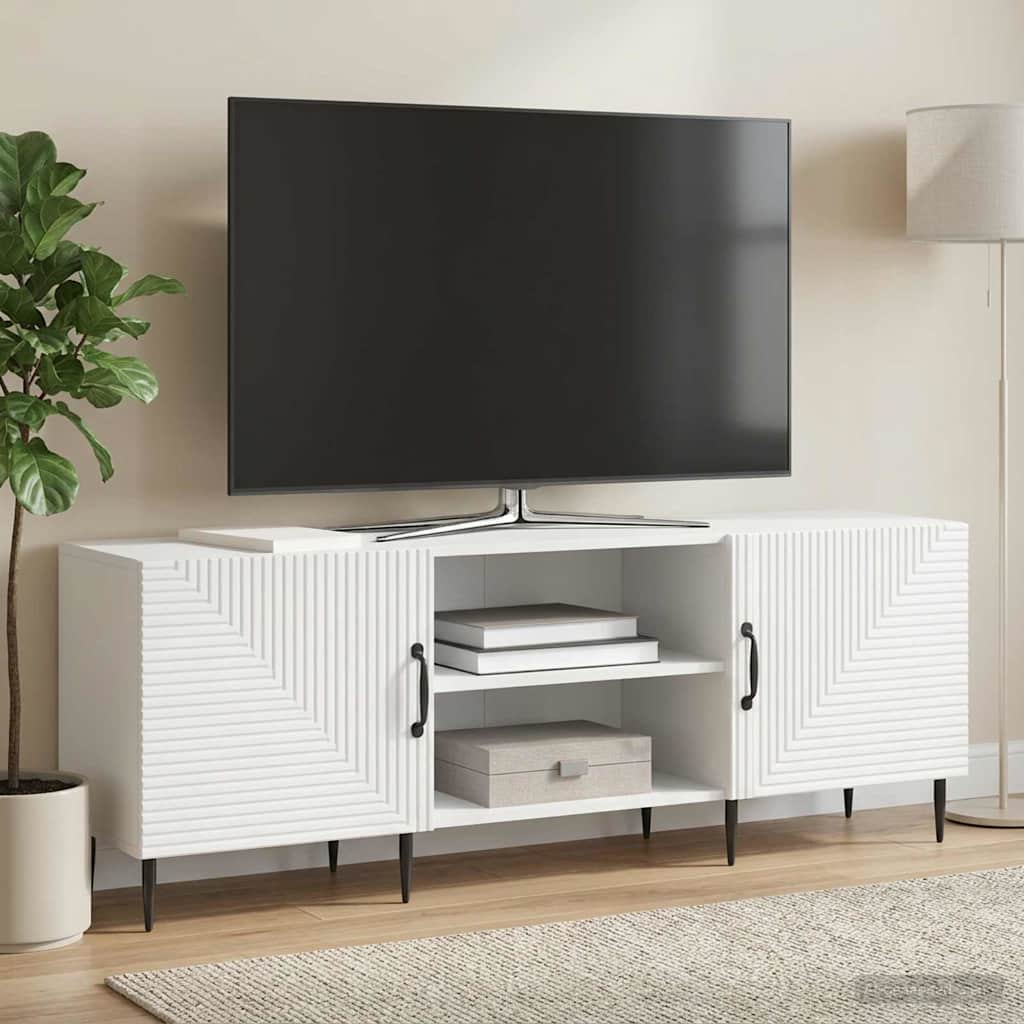 Televizoriaus spintelė Balta 150 x 31 x 50 cm Apdirbta mediena