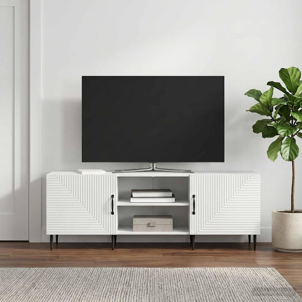 Televizoriaus spintelė Balta 150 x 31 x 50 cm Apdirbta mediena