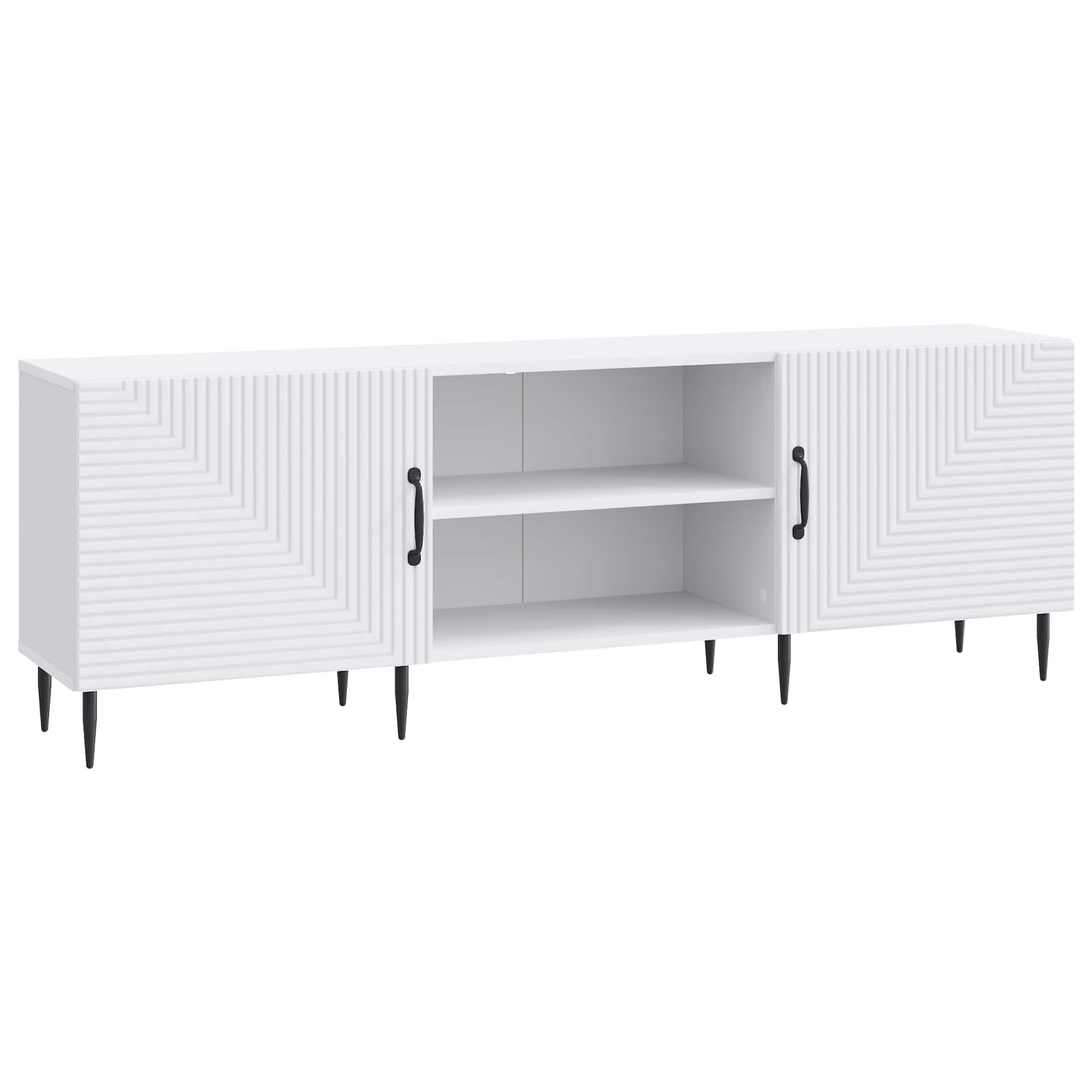 Televizoriaus spintelė Balta 150 x 31 x 50 cm Apdirbta mediena