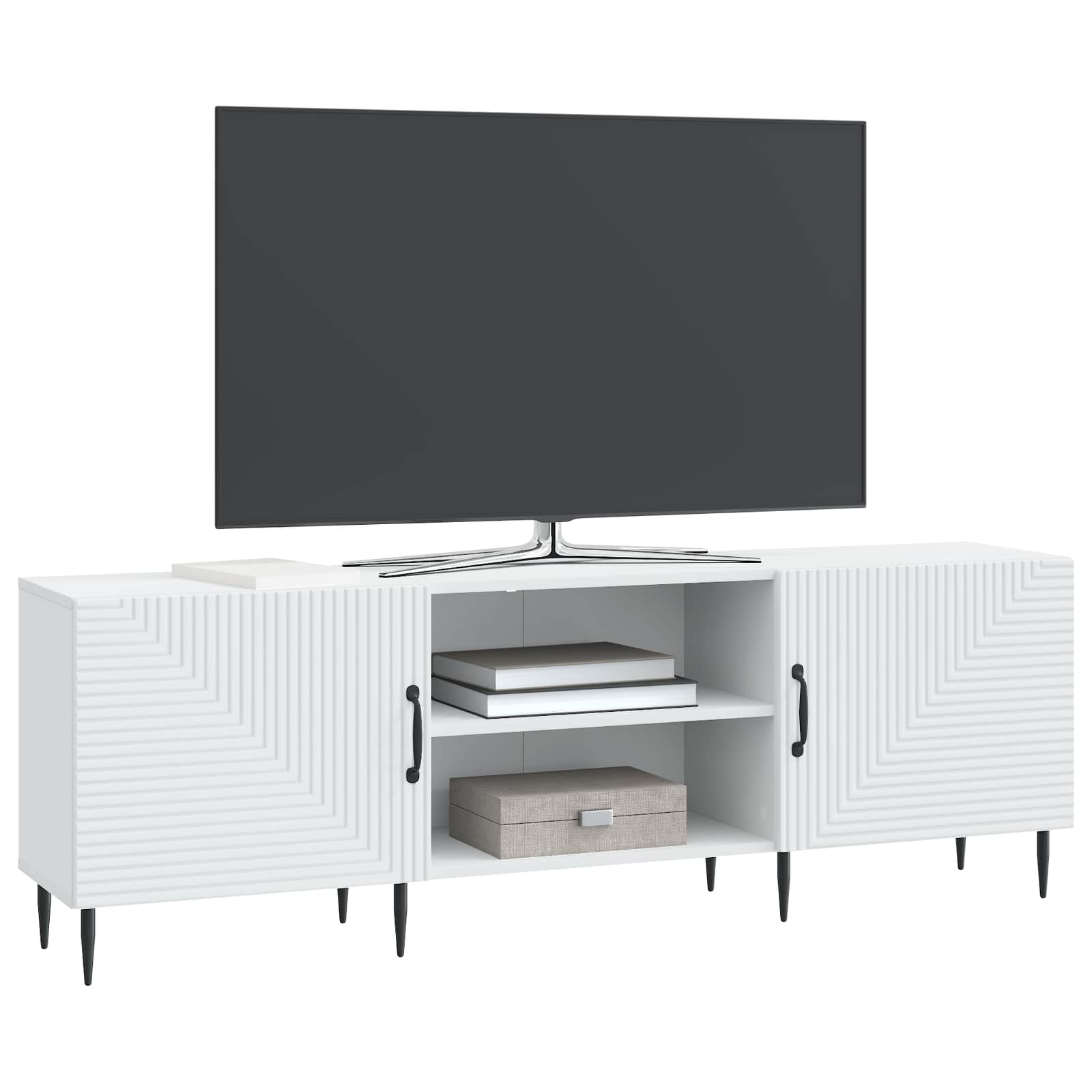 Televizoriaus spintelė Balta 150 x 31 x 50 cm Apdirbta mediena