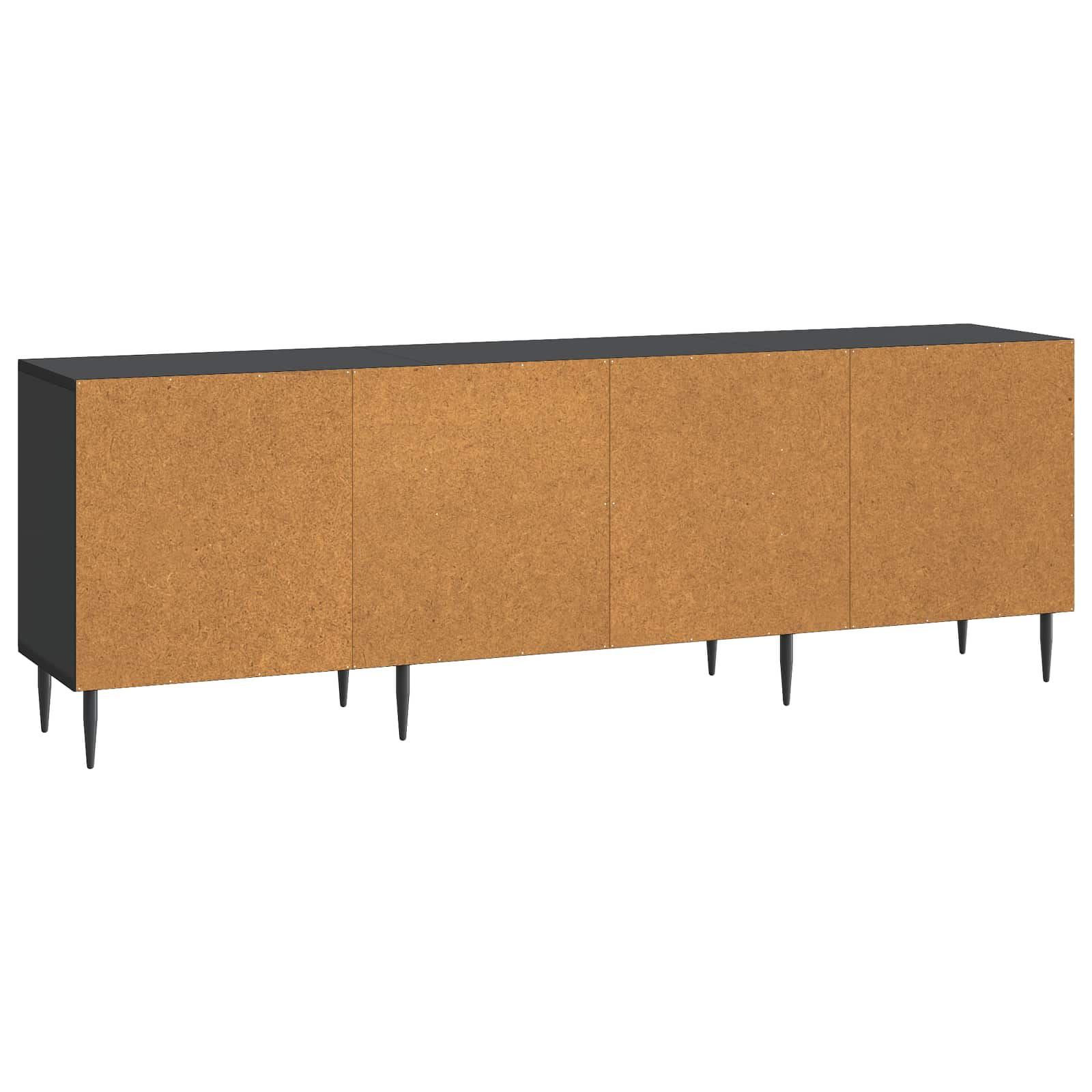 Televizoriaus spintelė Juoda 150 x 31 x 50 cm Apdirbta mediena