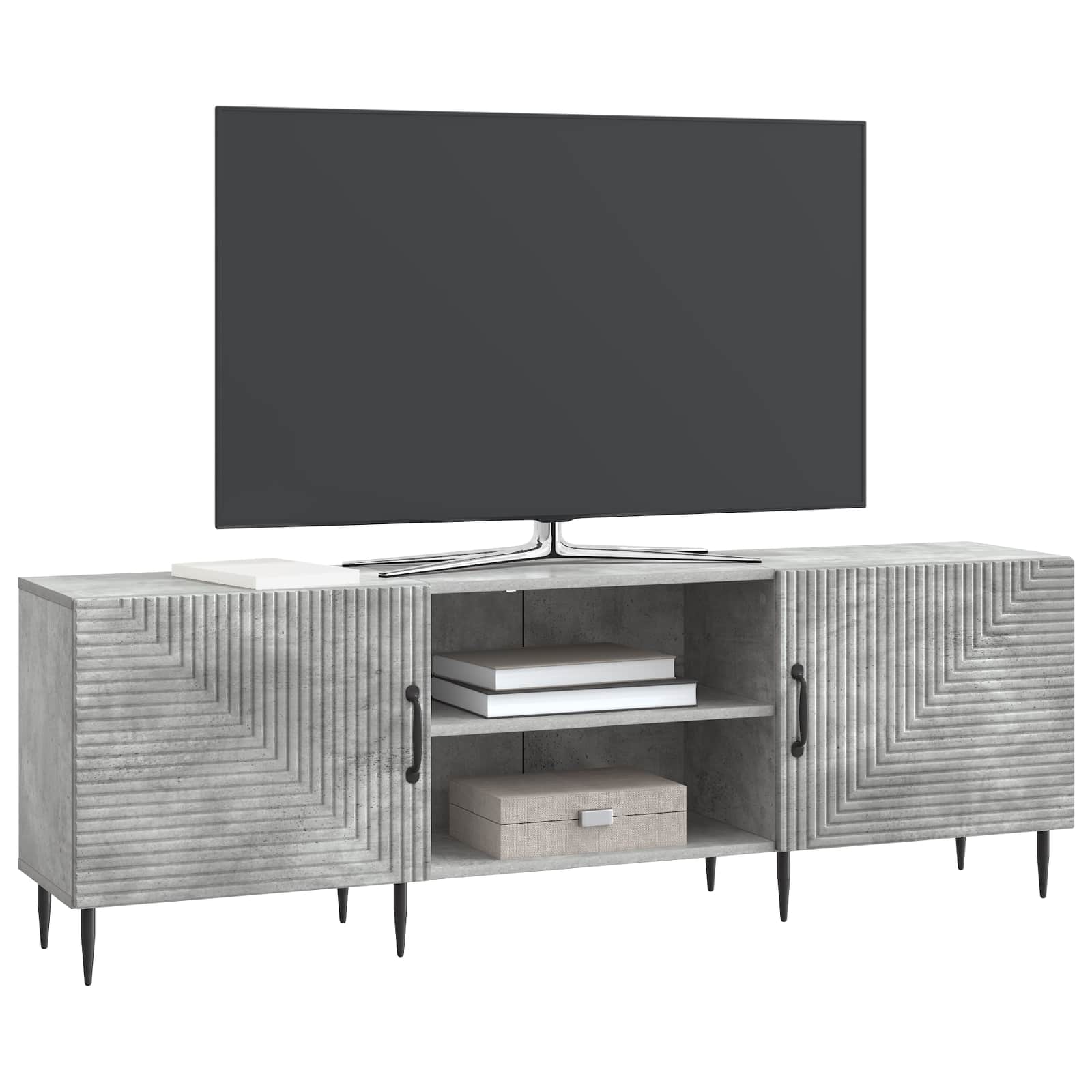 Televizoriaus spintelė Betono pilka 150 x 31 x 50 cm