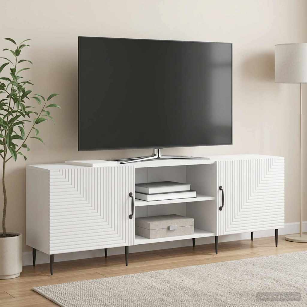Televizoriaus spintelė Itin blizgi balta 150 x 31 x 50 cm