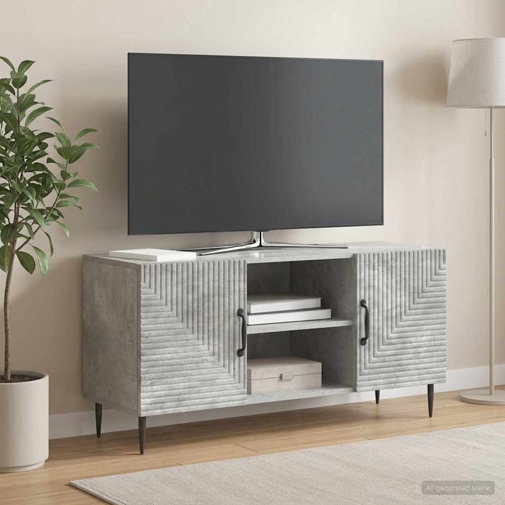 Televizoriaus spintelė Betono pilka 102 x 34,5 x 50 cm