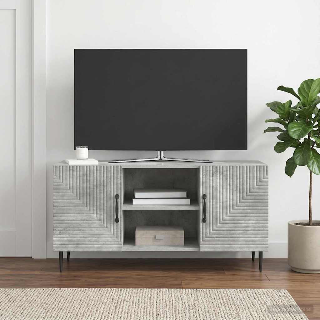 Televizoriaus spintelė Betono pilka 102 x 34,5 x 50 cm