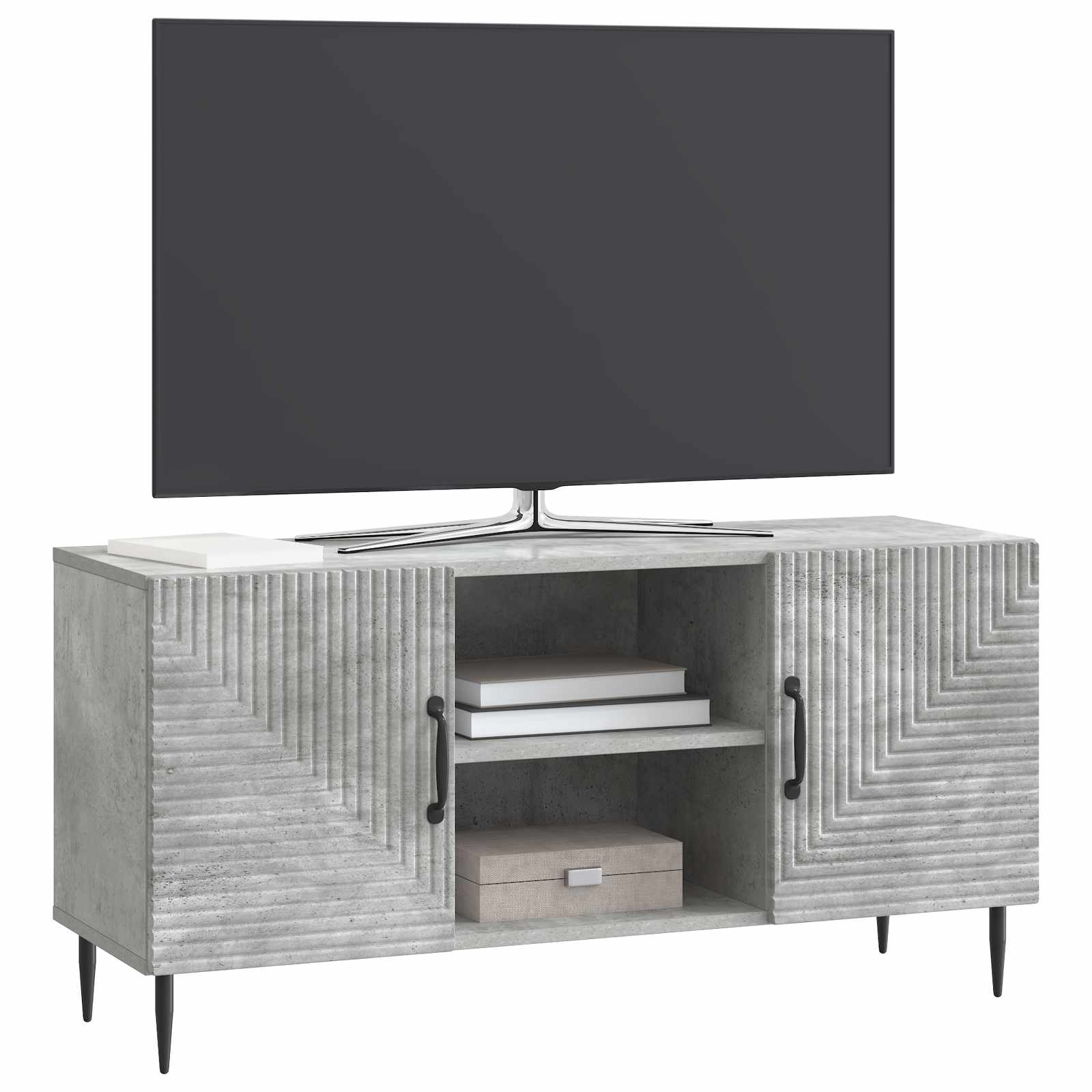 Televizoriaus spintelė Betono pilka 102 x 34,5 x 50 cm