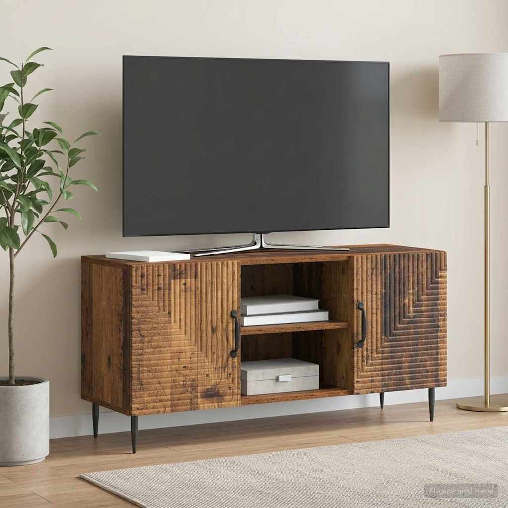 Televizoriaus spintelė Sendintos medienos 102 x 34,5 x 50 cm