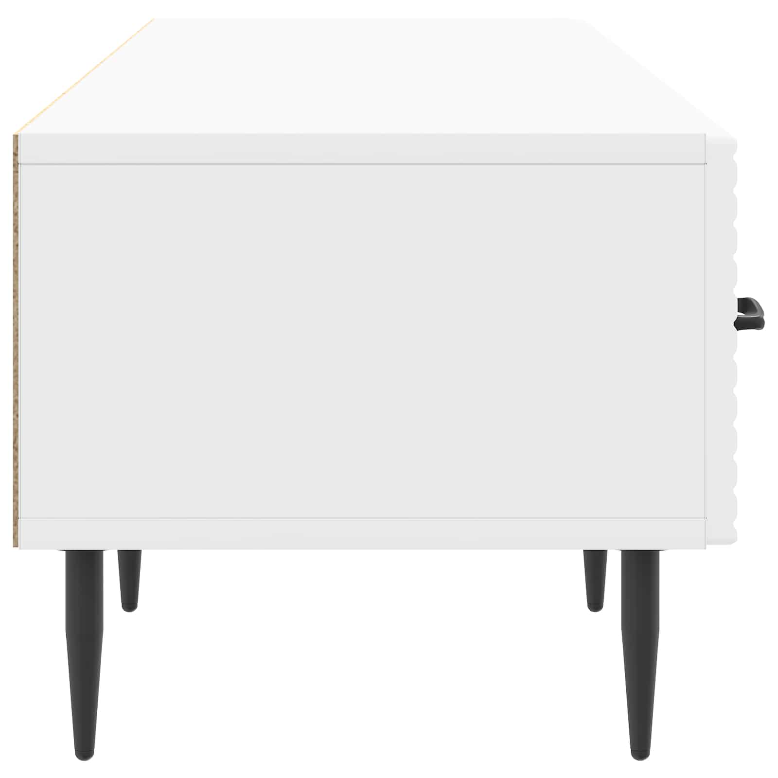 TV skapītis, īpaši spīdīgs balts, 147 x 34,5 x 30 cm