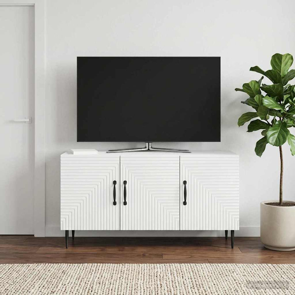Televizoriaus spintelė Balta 99 x 34,5 x 50 cm Apdirbta mediena
