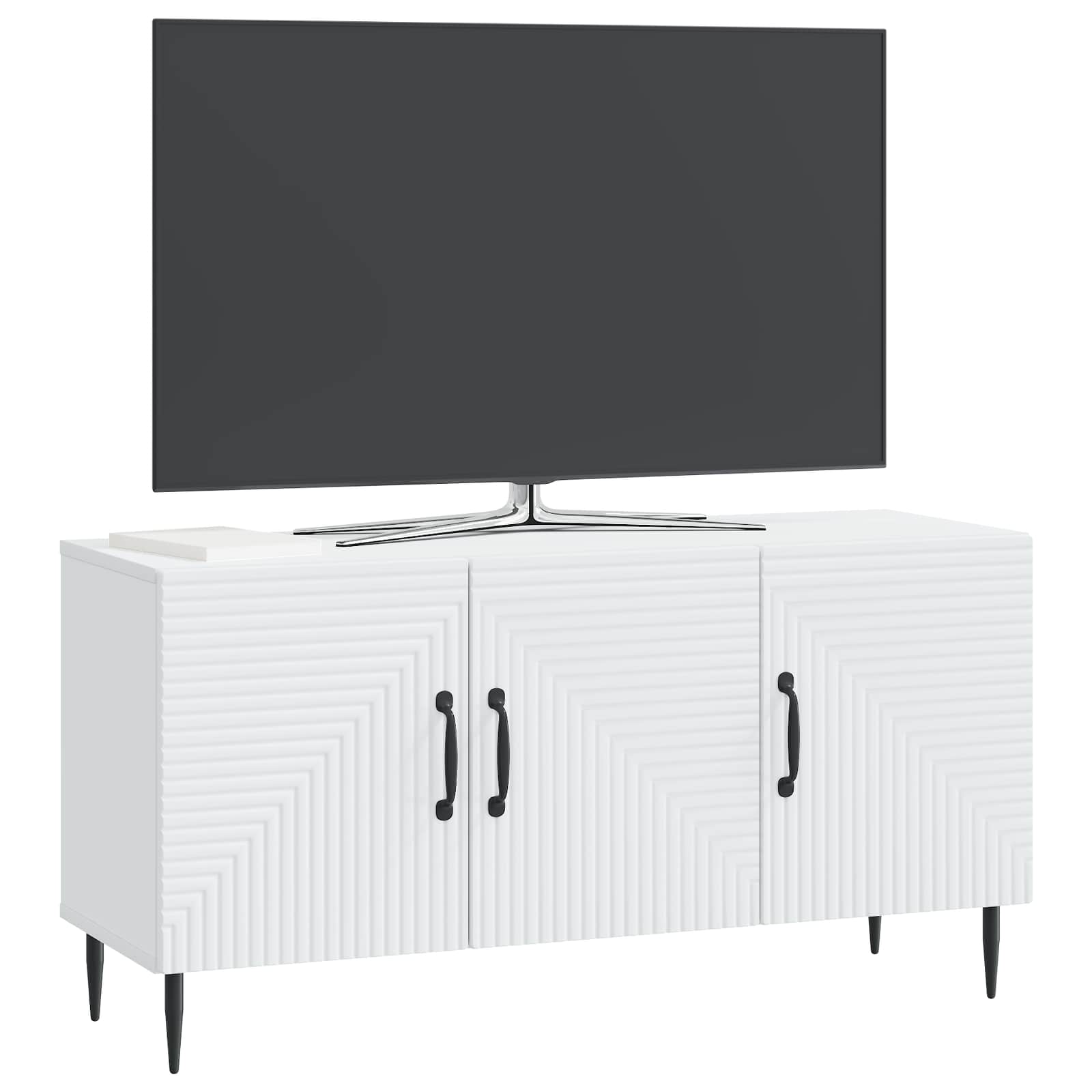 Televizoriaus spintelė Balta 99 x 34,5 x 50 cm Apdirbta mediena