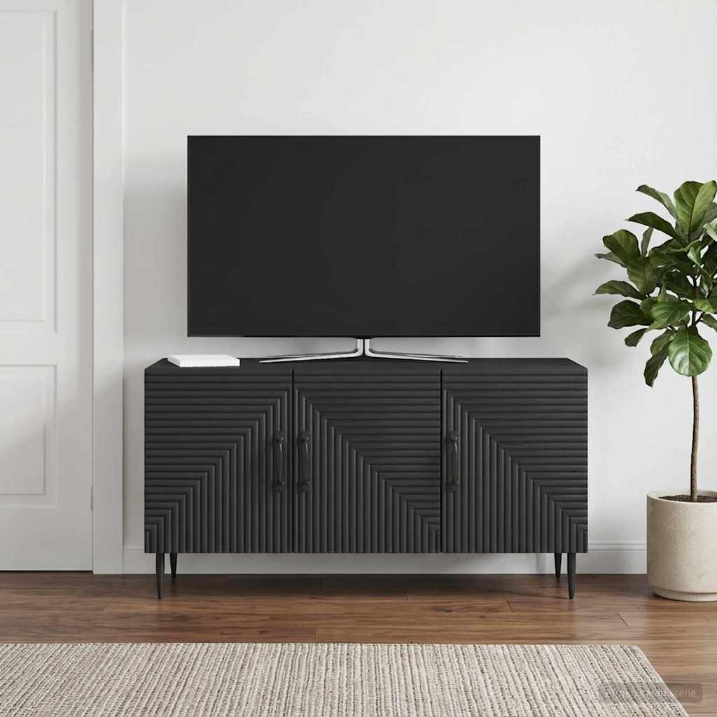 Televizoriaus spintelė Juoda 99 x 34,5 x 50 cm Apdirbta mediena