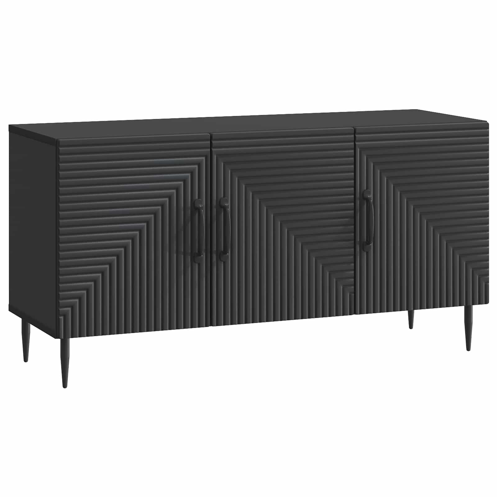 Televizoriaus spintelė Juoda 99 x 34,5 x 50 cm Apdirbta mediena