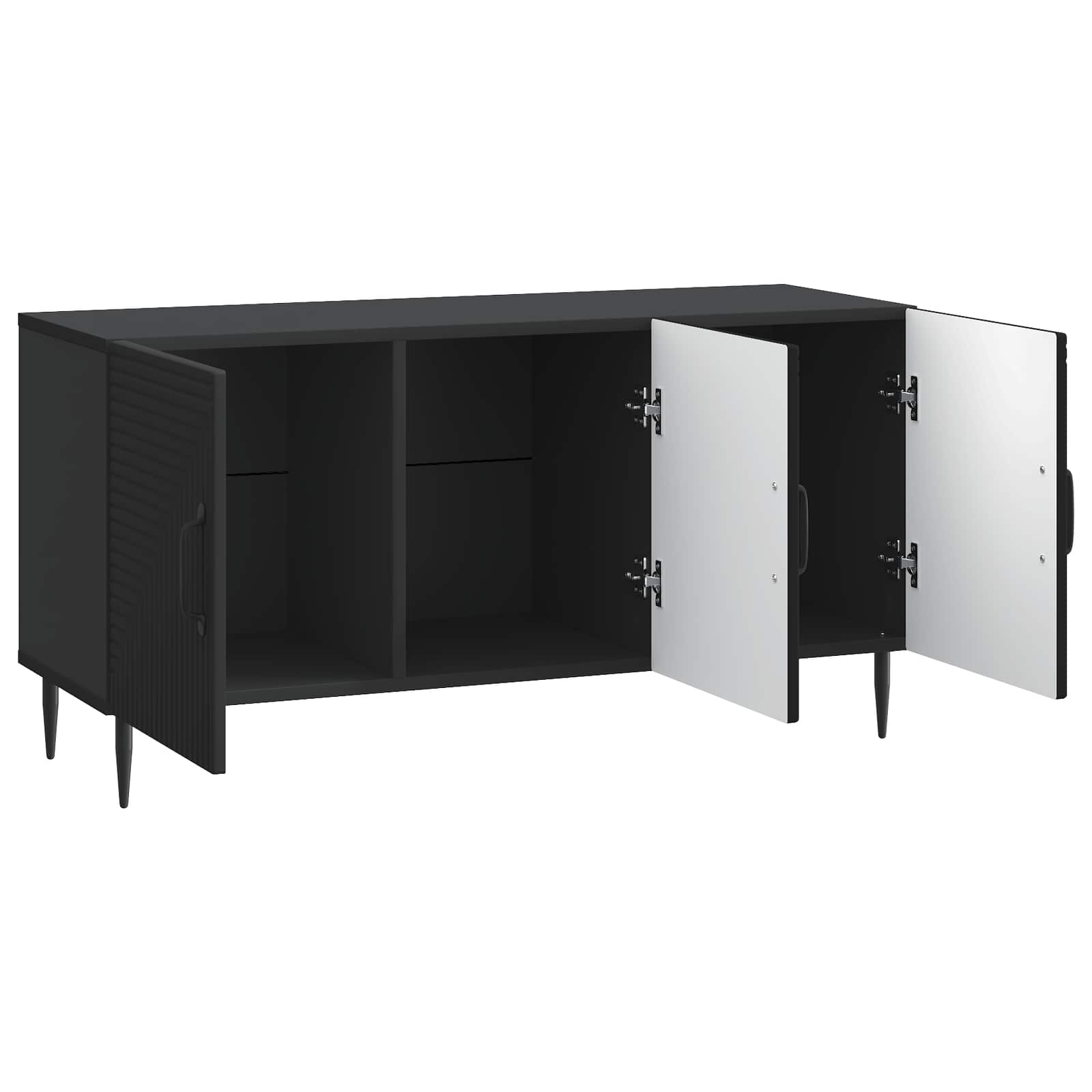 Televizoriaus spintelė Juoda 99 x 34,5 x 50 cm Apdirbta mediena