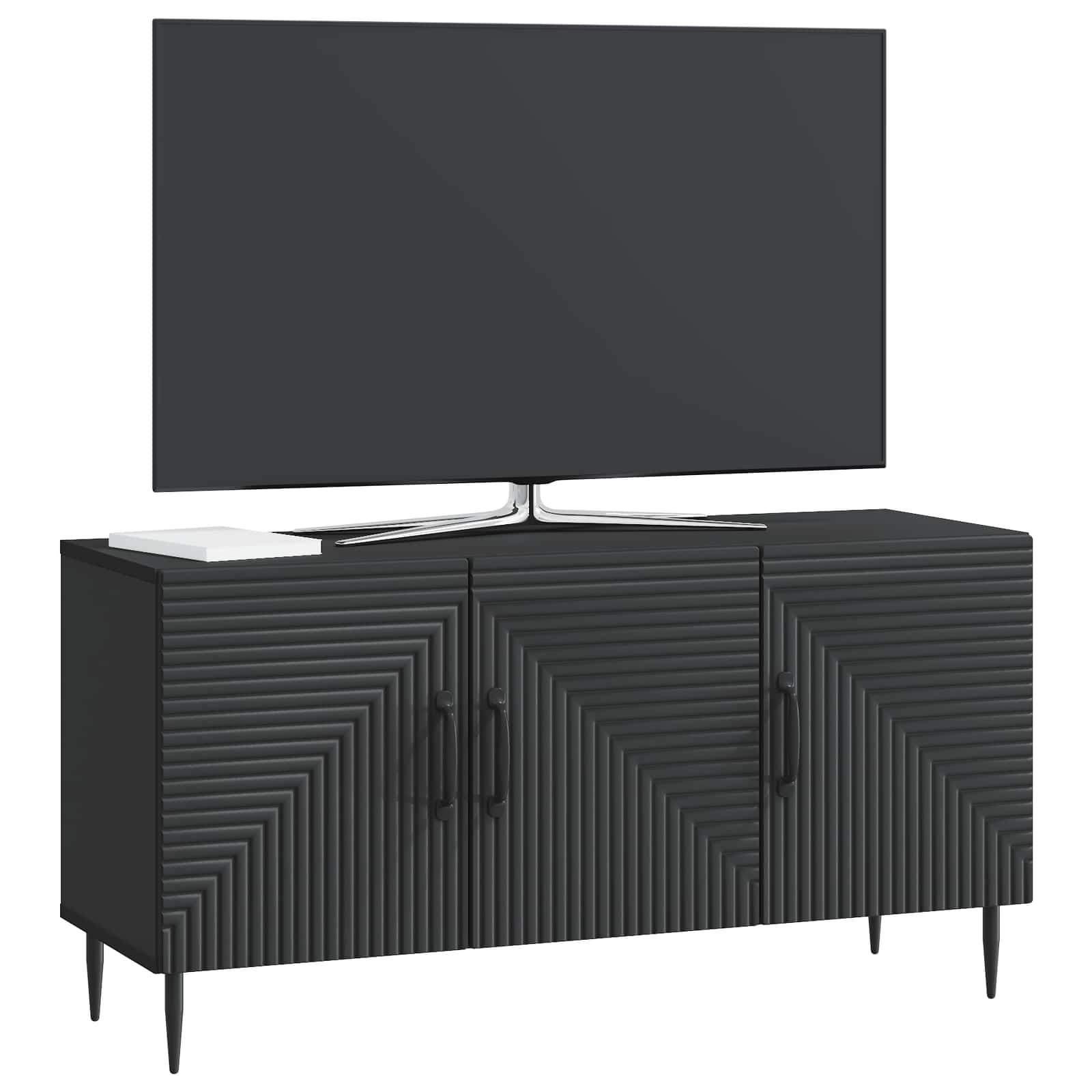 Televizoriaus spintelė Juoda 99 x 34,5 x 50 cm Apdirbta mediena