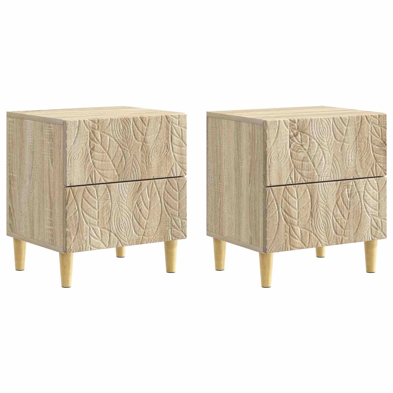 Naktinis staliukas 2 pcs Sonoma ąžuolas 43 x 34,5 x 48 cm
