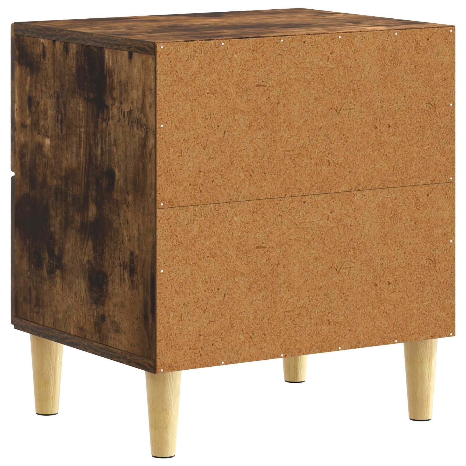 Naktinis staliukas 2 pcs Dūminio ąžuolo 43 x 34,5 x 48 cm