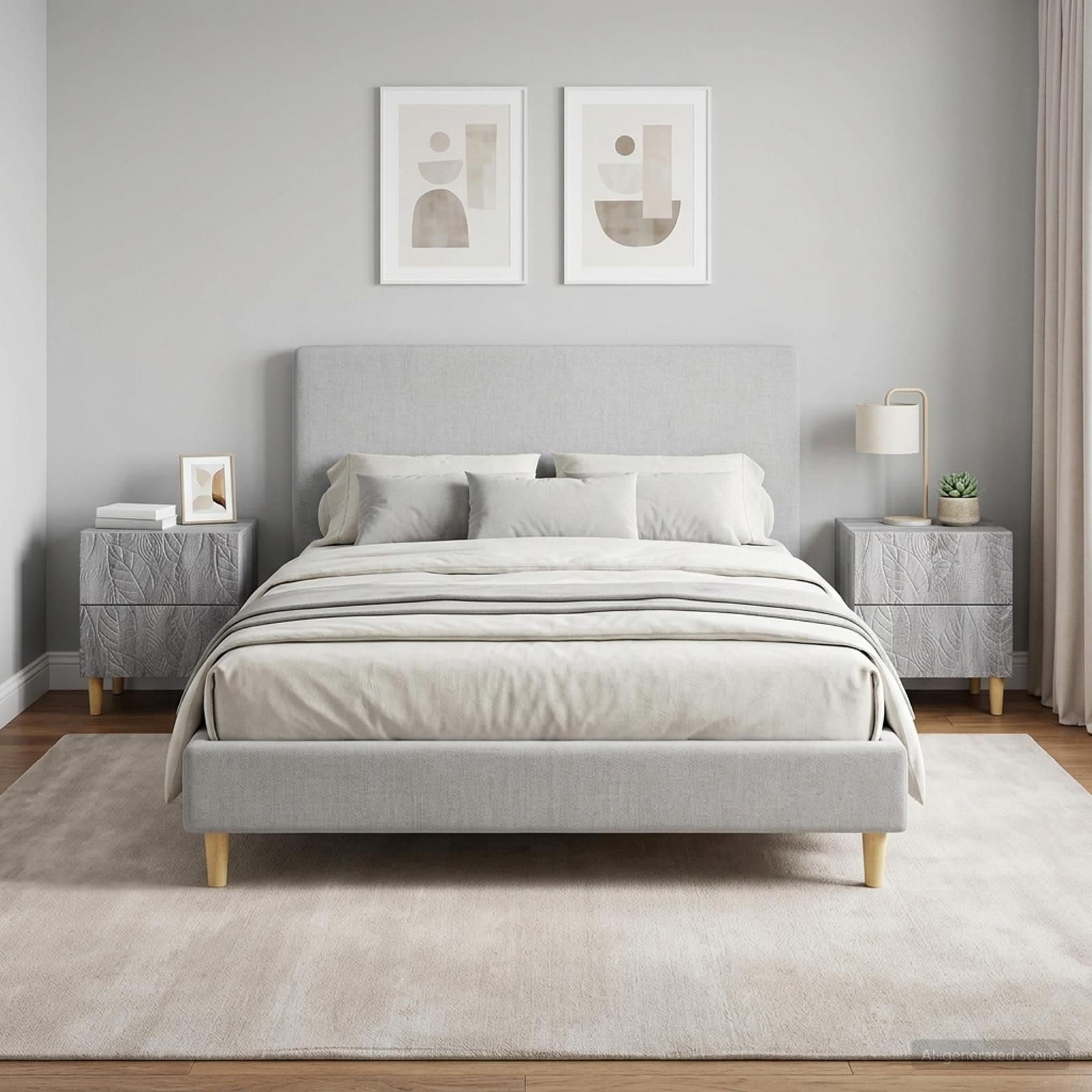 Naktinis staliukas 2 pcs Pilka Sonoma 43 x 34,5 x 48 cm