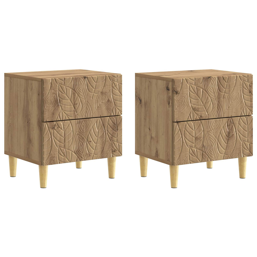 Naktinis staliukas 2 pcs Artisano ąžuolo 43 x 34,5 x 48 cm