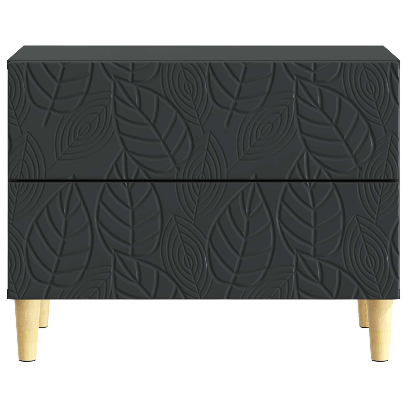 Naktinis staliukas Juoda 62 x 34,5 x 48 cm Apdirbta mediena