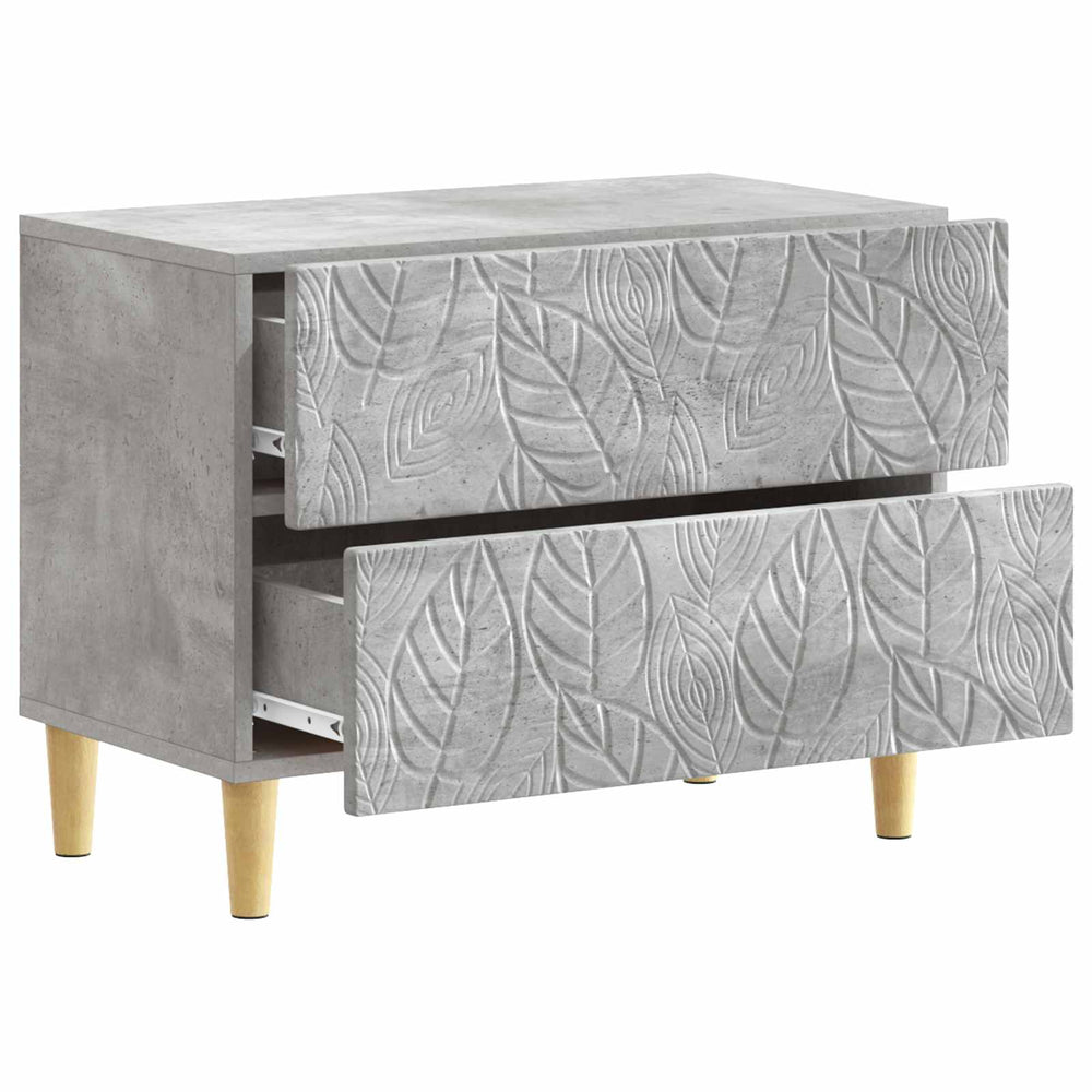 Naktinis staliukas Betono pilka 62 x 34,5 x 48 cm