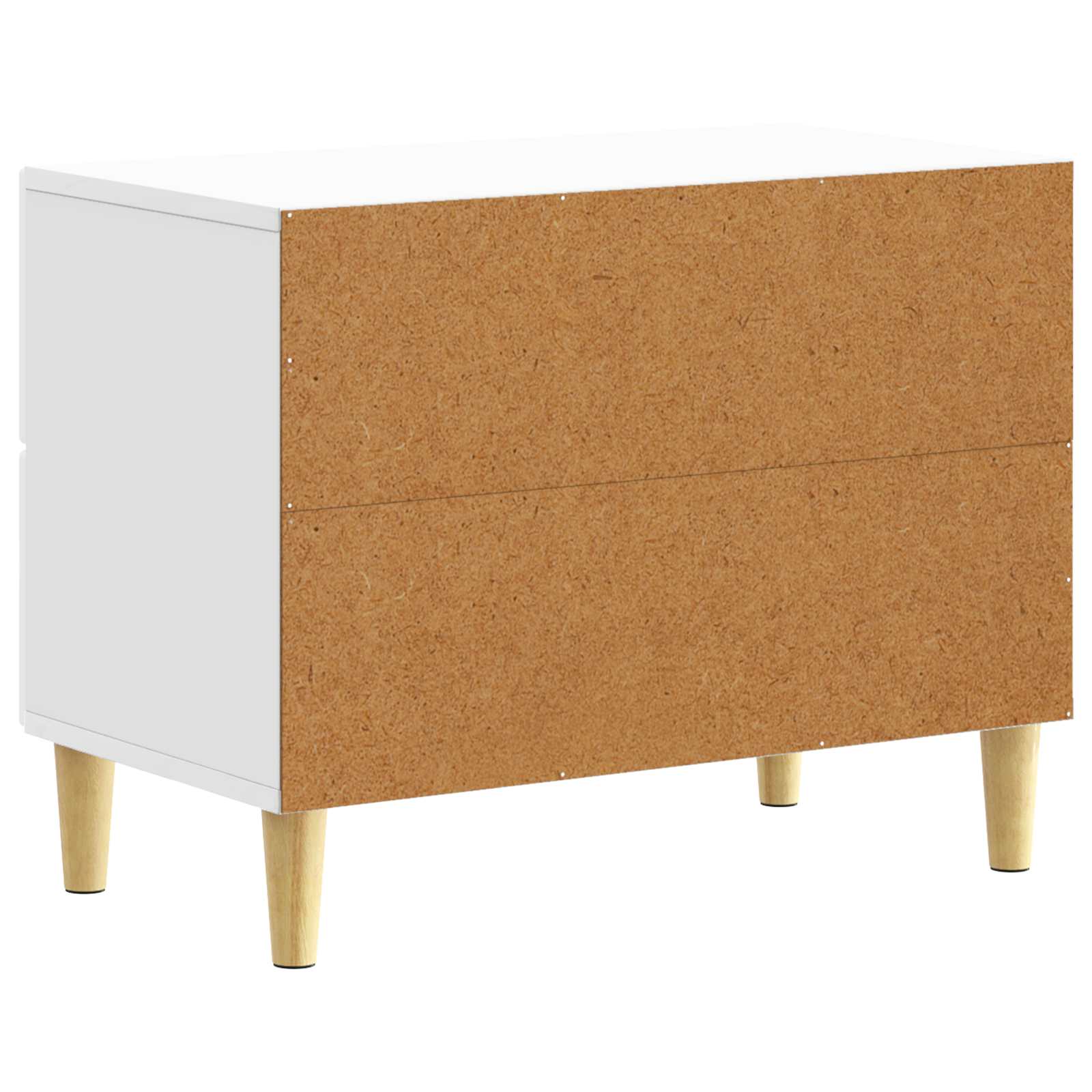 Naktinis staliukas Itin blizgi balta 62 x 34,5 x 48 cm