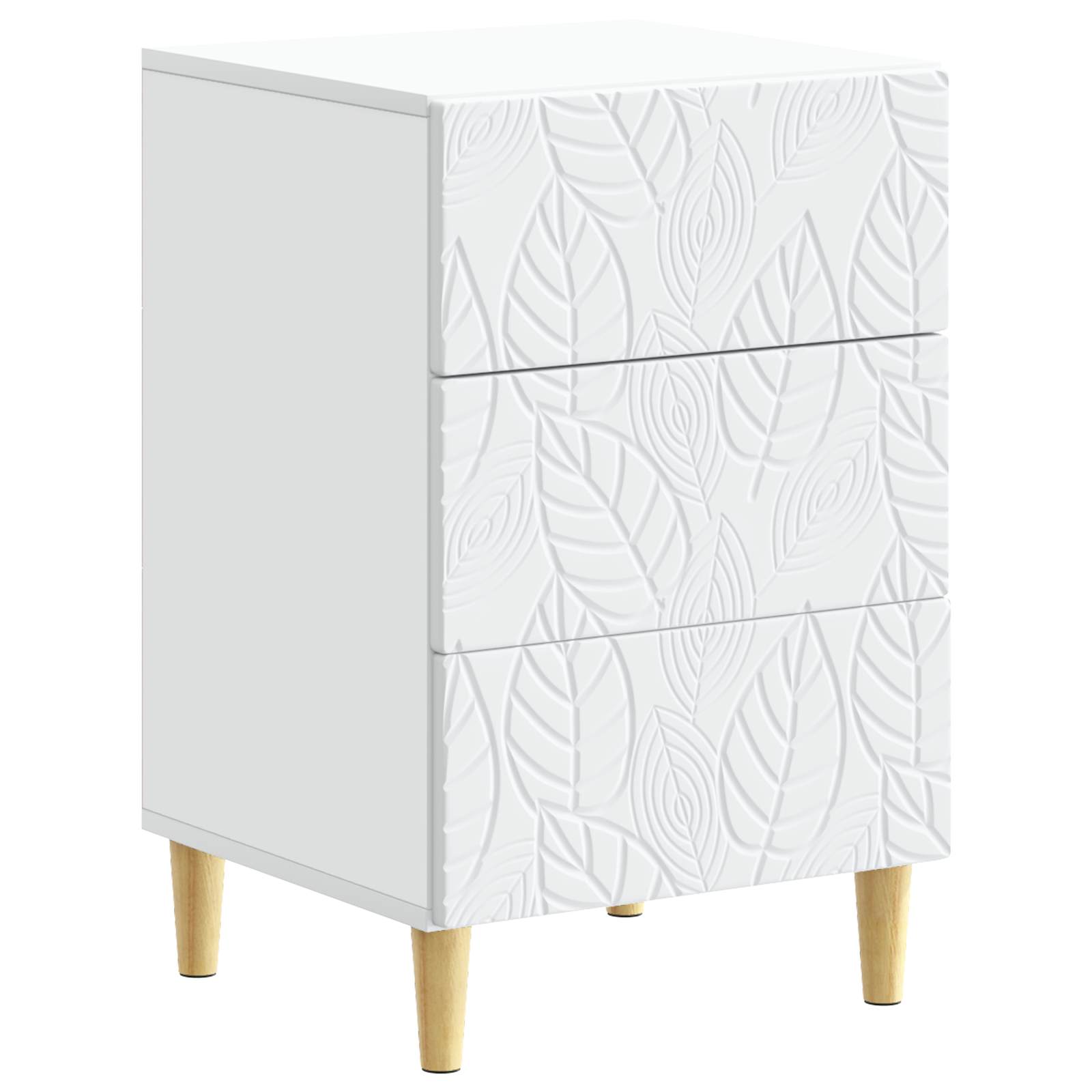 Naktinis staliukas Balta 43 x 39,5 x 66,5 cm Apdirbta mediena