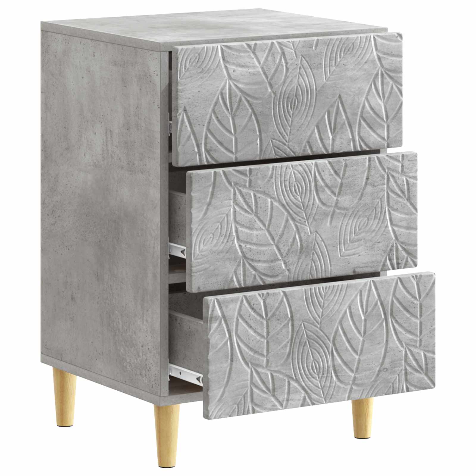 Naktinis staliukas Betono pilka 43 x 39,5 x 66,5 cm